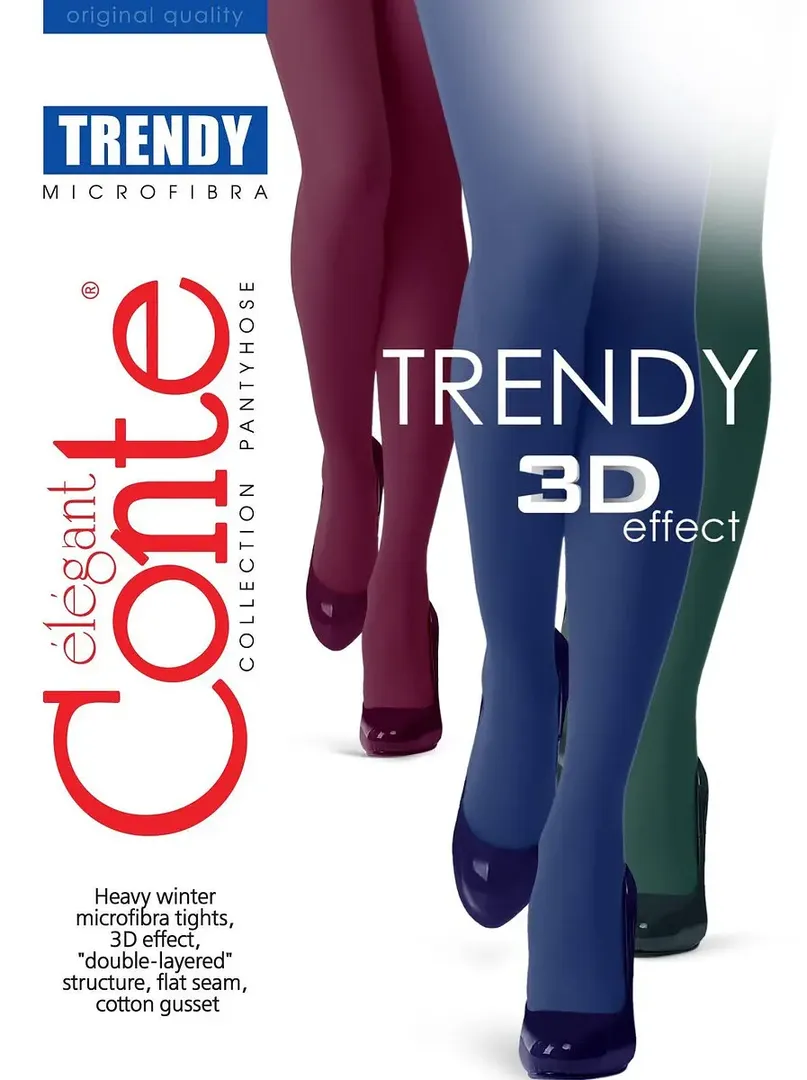 Колготки Conte TRENDY 150 микрофибра Viva magenta CONTE
