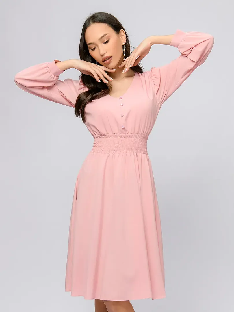 Платье 1001 DRESS приталенное миди с V-образным вырезом 1001 DRESS