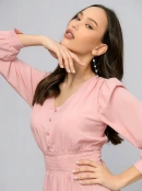 Платье 1001 DRESS приталенное миди с V-образным вырезом 1001 DRESS фото 4