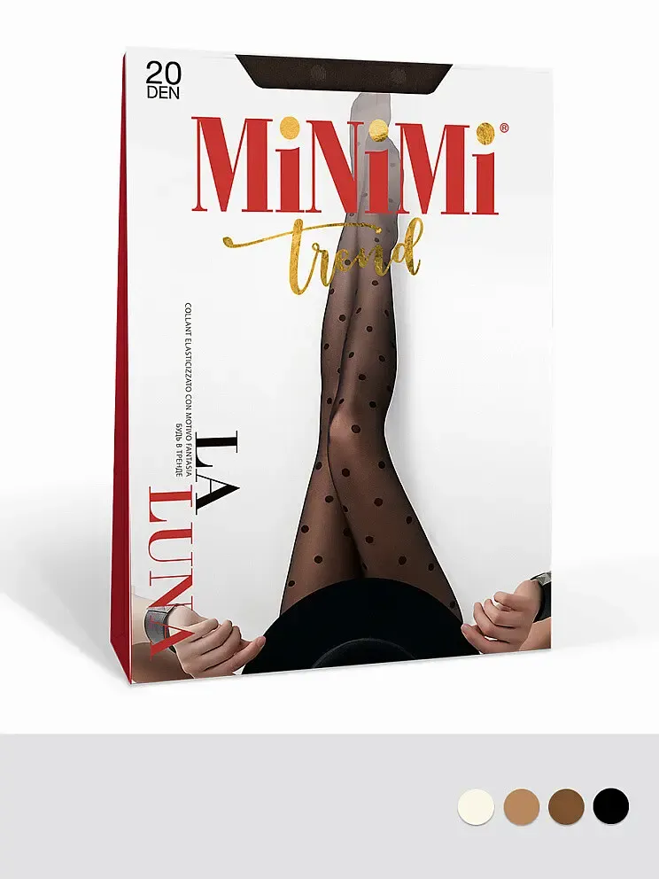 Колготки Mini LA LUNA в горошек 20 den MINIMI