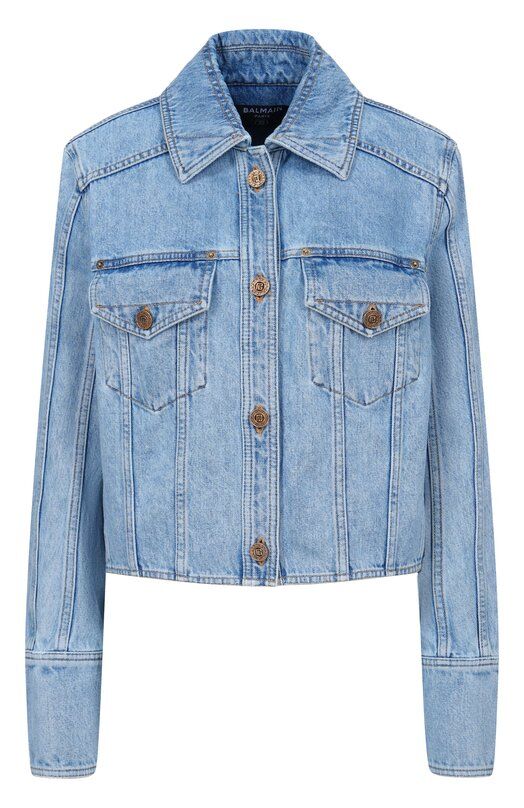 Джинсовая куртка Balmain GF1TC215/DG11 фото 1