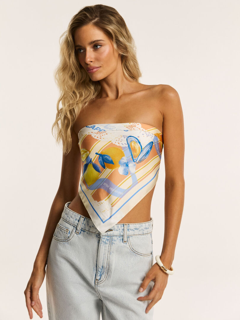 Платок из шелка Capri NUDE