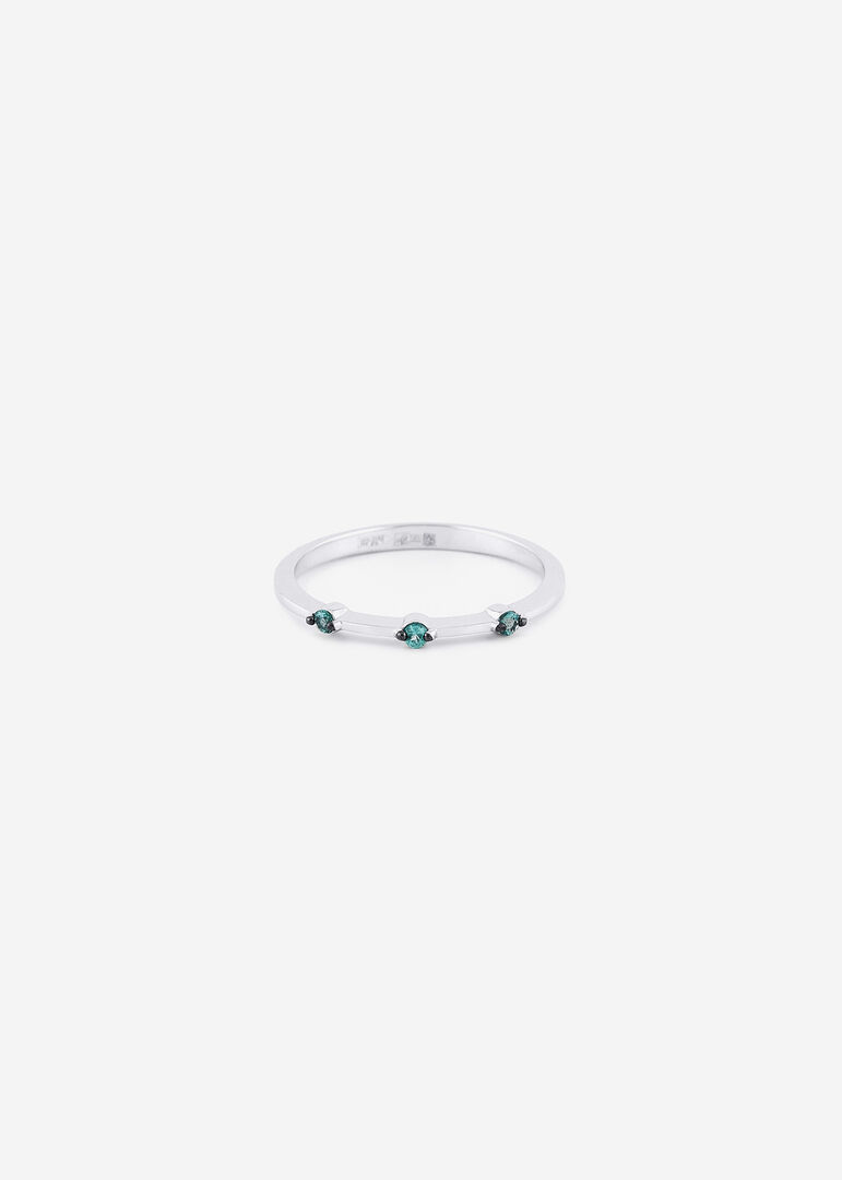 Herald Percy Diamonds Кольцо из белого золота с изумрудами