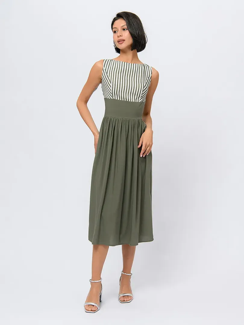 Платье 1001 DRESS имитация двойки с расклешённой юбкой 1001 DRESS